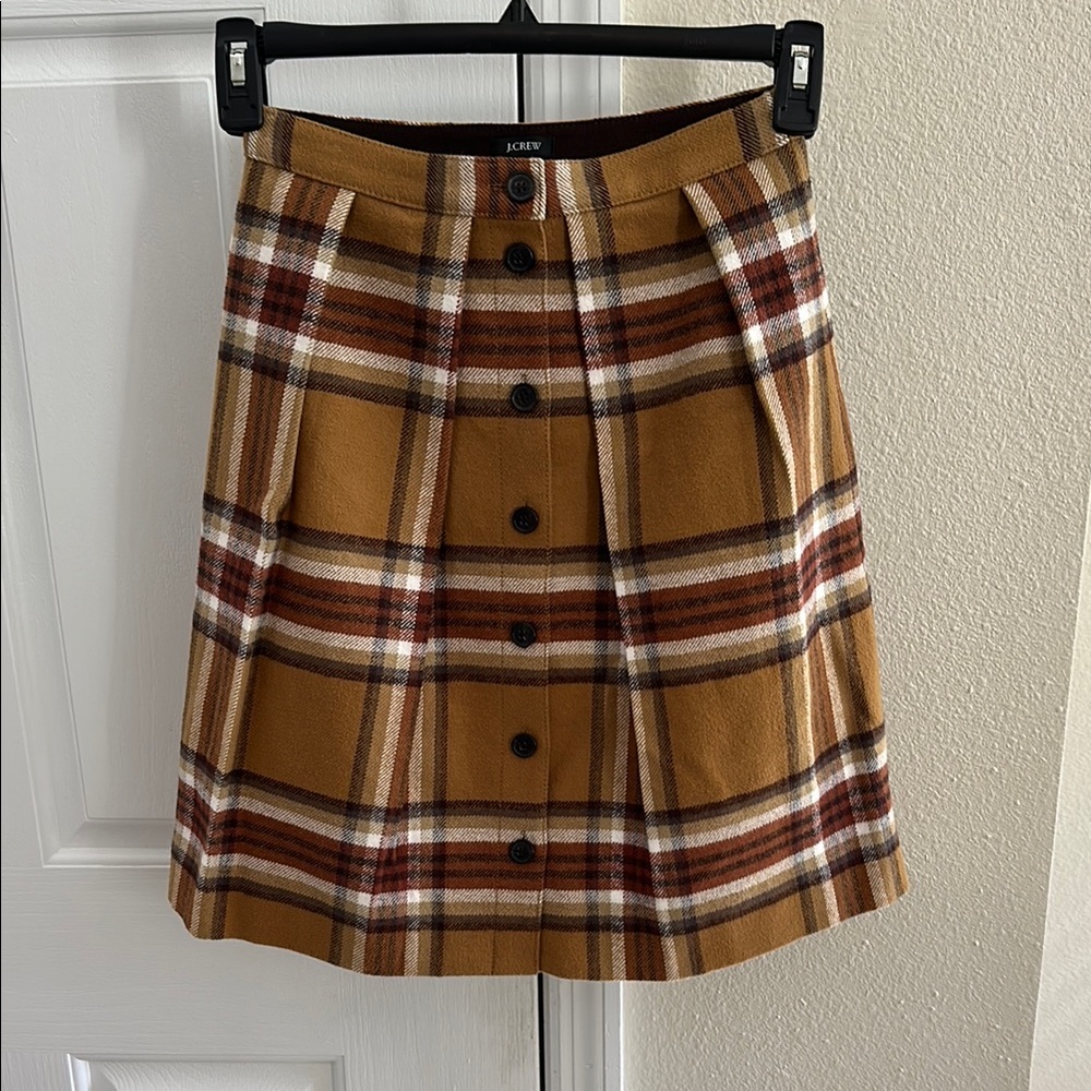 J. Crew Brown Tan A-Line Skirt Casual